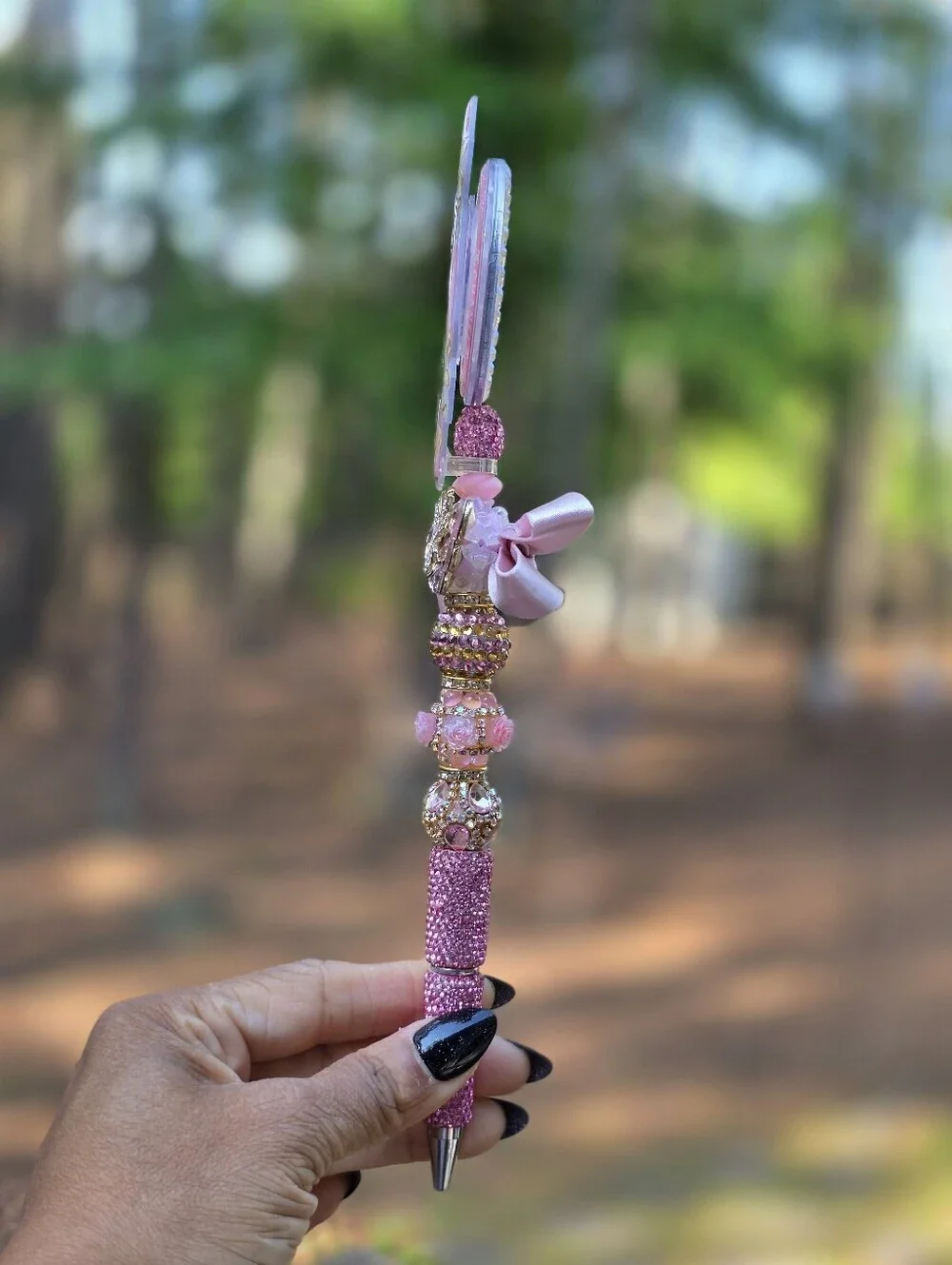 Luxury Themed Beaded Rhinestone Bling Pen